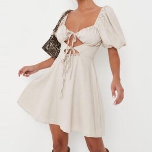 Missguided milkmaid cut out dress
